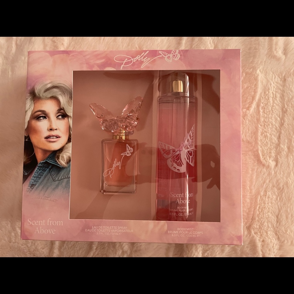 Dolly Parton “Scent from Above” perfume and body mist.